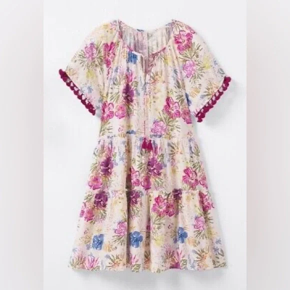 MATILDA JANE Enchanted Garden Tiered Ruffle Aloha Palm Dress, Size XL, GUC. - Picture 13 of 13